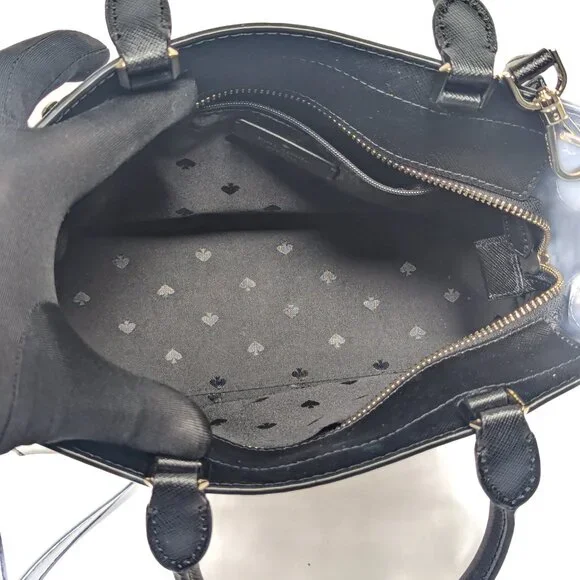 KATE SPADE Black Saffiano Leather medium sized shoulder bag - Picture 9 of 13